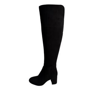 INC International Concepts Women's Size 5 Roann Knee High Boots Black‎ Suede NWB